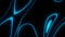 Blue neon style abstract background. Seamless looping