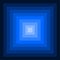 Blue nested regular squares.