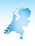 Blue Netherlands map ice with dark and light effect vector on light background