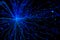 Blue neuron background