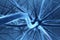 Blue neuron background