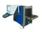 Blue new X-ray scanner and metal detector at airport security ch