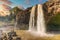 Blue Nile Falls Tis Issat in Ethiopia, Africa