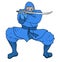 Blue ninja