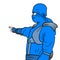 Blue ninja draw