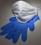 Blue Nitrile Gloves and a Facemask