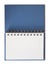 Blue Notebook horizontal single blank page