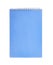 Blue notepad with spring isolated