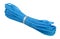 Blue nylon rope over white