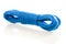 Blue nylon utility rope equipment object isolated