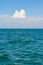 Blue ocean beauty background with clear blue sky
