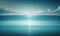 a blue ocean with clouds in the sky and the sun shining through the clouds over the water and reflecting the water\\\'