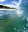 Blue Ocean Wave on the North Shore of Hawaii