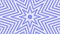 Blue octagonal star simple flat geometric on white background loop. Starry radio waves endless creative animation. Stars seamless