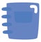 Blue office notebook, icon