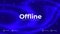 Blue offline gaming abstract banner