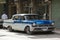 Blue oldtimer with arabic plate