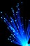 Blue optical fibers