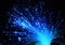 The blue optical fibers