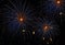 Blue orange amazing fireworks explosion background in night time close up, fireworks , fireworks explode,Malta fireworks fes