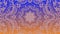 Blue orange gradient abstract kaleidoscope