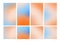 Blue, orange Gradient social media post and stories Background templates. Terracotta natural retro Grainy overlay