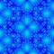 Blue oriental mystic symmetry design pattern