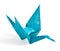 Blue Origami Crane