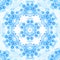 Blue ornate vector lacy seamless pattern