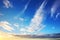 blue overlay clouds and beautiful blue sky background with clouds and sunlight beams