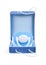 Blue pacifier in box