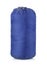 Blue packed sleeping bag