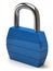 Blue padlock