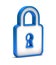 Blue padlock icon