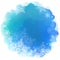 Blue paint stain with snowflakes, vector