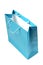 Blue paper shopping bag