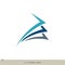 Blue Paper Tax Bookkeeping Vector Logo Template Illustration Design. Vector EPS 10
