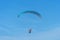 Blue para motor glider flying