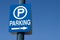 Blue Parking Sign