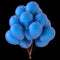 Blue party balloons bunch birthday decoration festive glossy