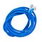 Blue patch cord with RJ45 plugs.