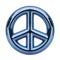 Blue Peace Sign