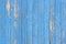 Blue Peeling Painted Wood Planks as Background or Texture