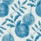 Blue pen ink crosshatch seamless pattern design