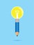 Blue pencil Bulb Idea