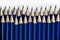 Blue Pencils In Row