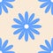 A blue petal seamless flower tile design background
