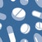 Blue pills pattern