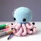 Blue Pink Amigurumi Octopus Yarn