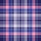 Blue pink check plaid pixel seamless pattern
